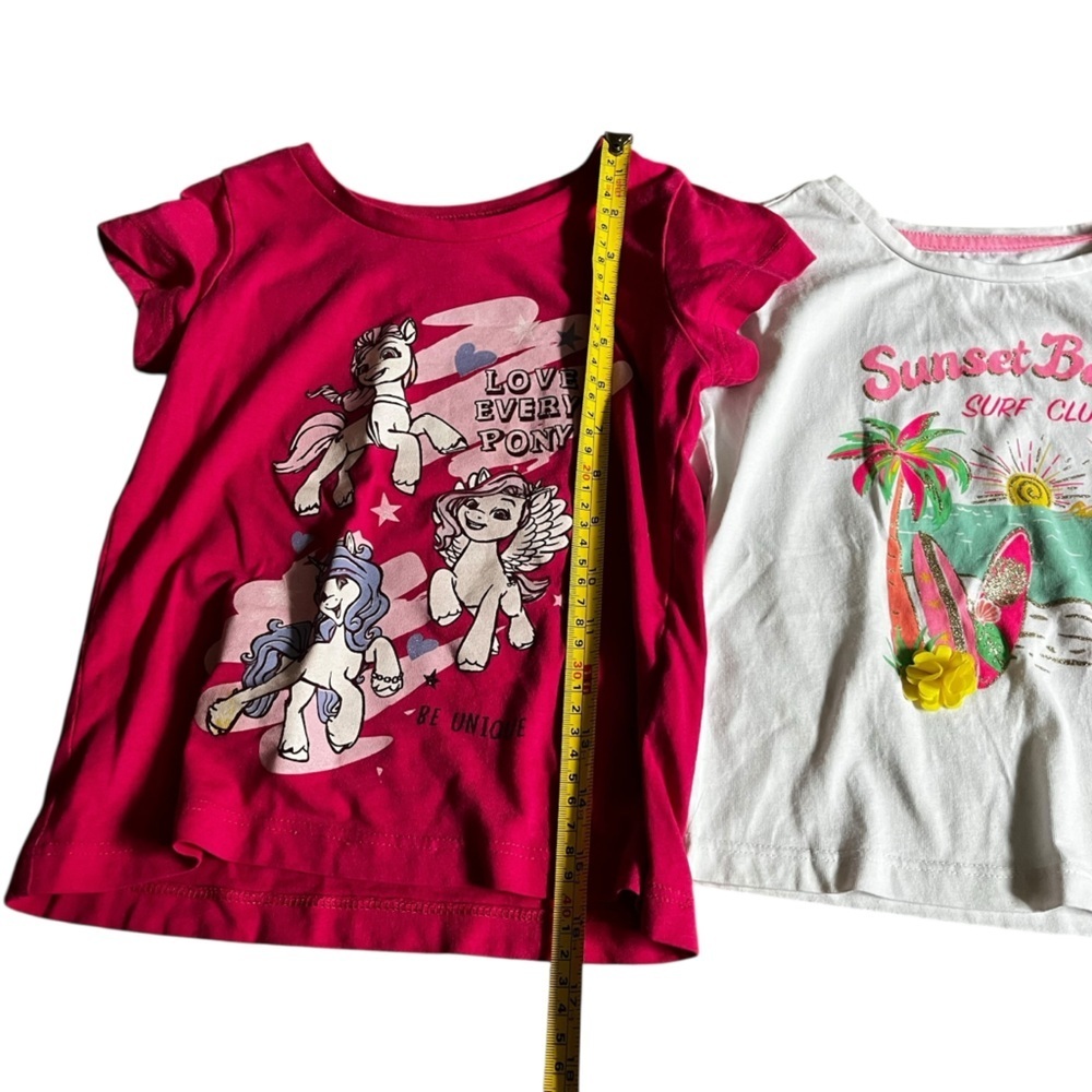 Girls Size 5/6 Clothing Bundle – Summer Tees, Dress, Shorts play graphic t comfy - Picture 7 of 16